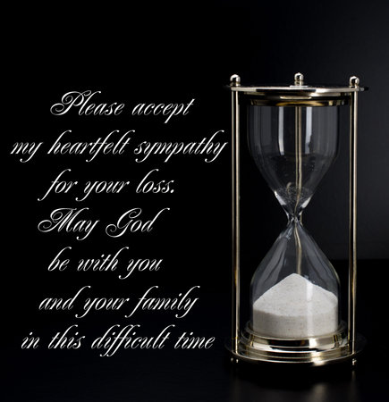 beautiful flowers with text condolences