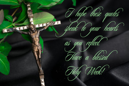 crucifix on dark background