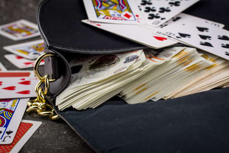 bag full of moneyの写真素材