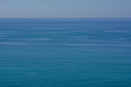 blue sea bbackground  in early spring