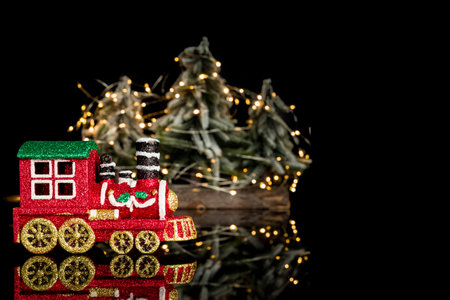 Christmas ornaments on background, close-up Christmas Toysの写真素材