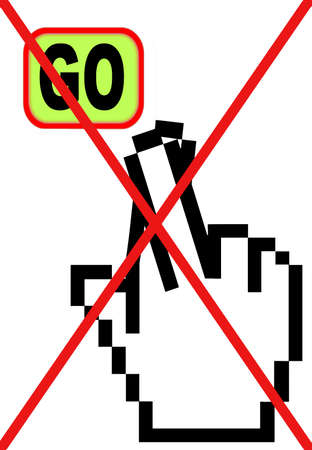 Internet security safety warning の写真素材