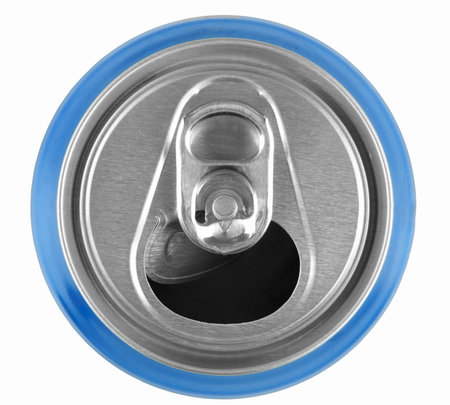 Drinks can - isolated overhead view