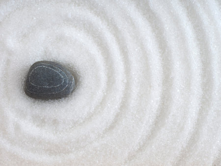 Pebble zen circle background