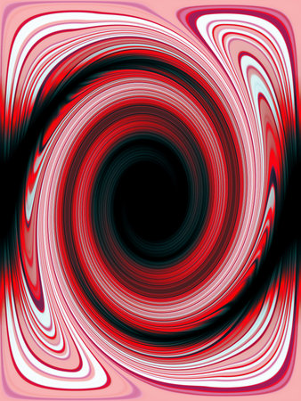 Retro background - red black and white swirls.