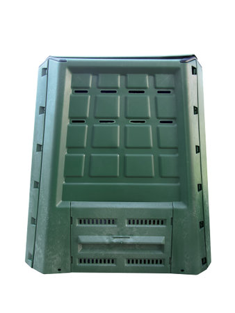 Compost bin isolated. Green gardening.