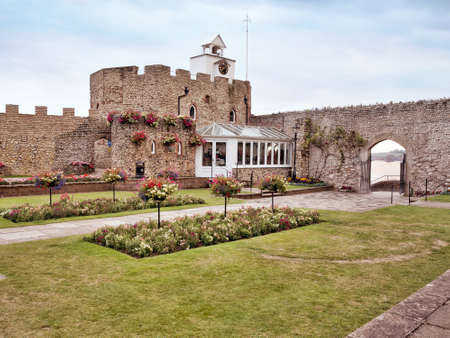 Connaught Public Gardens, Sidmouth, Devon, UK. Beautiful park overlooking Jurassic coast.のeditorial素材