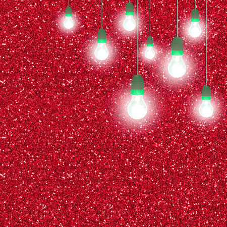 Christmas lights! Fun festive background.の写真素材