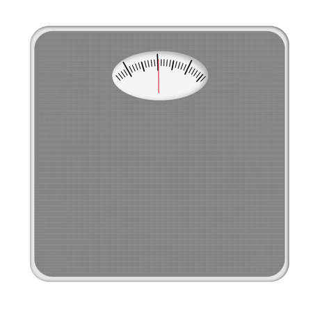 Generic bathroom scales, isolated. No numers etc.の写真素材