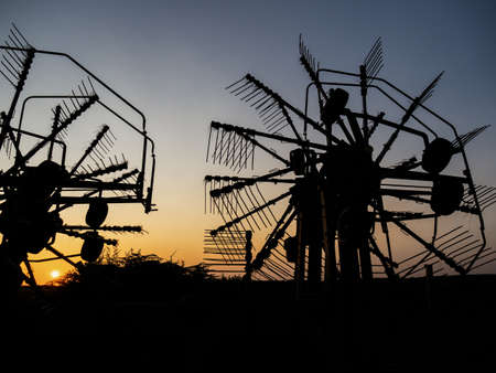 Making hay while the sun shines, agriculture in Devon, England.の写真素材