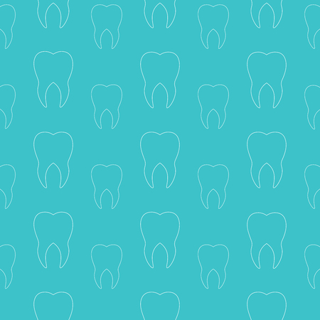 White teeth on a blue background.のイラスト素材