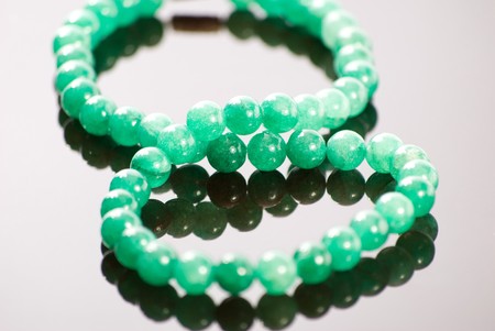 nephrite beadsの写真素材
