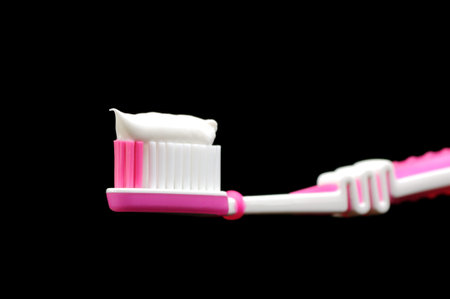 Toothbrush isolated on black background