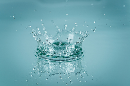 Water splashes backgroundの写真素材