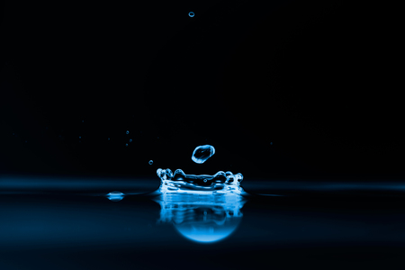Water splashes backgroundの写真素材