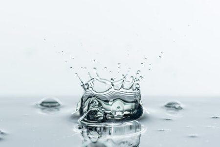 Water splashes backgroundの写真素材