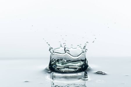 Water splashes backgroundの写真素材