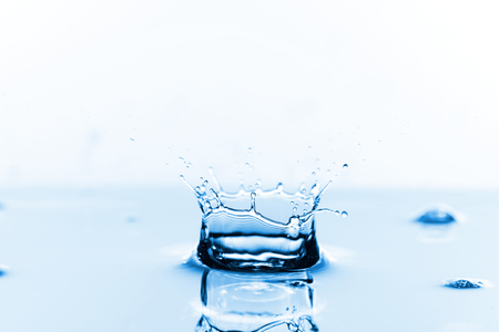 Water splashes backgroundの写真素材