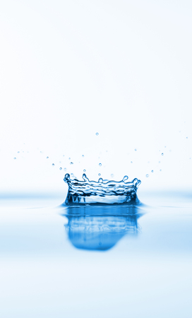 Photo of water splashes and ripples backgroundの写真素材