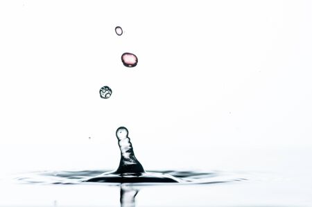 Photo of water splashes and ripples backgroundの写真素材
