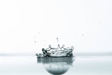 Photo of water splashes and ripples backgroundの写真素材