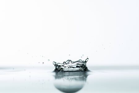 Photo of water splashes and ripples backgroundの写真素材