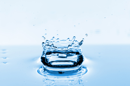 Photo of water splashes and ripples background の写真素材
