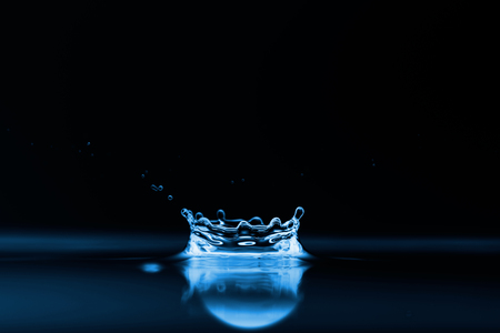 Photo of water splashes and ripples backgroundの写真素材