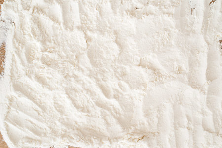 Spread wheat flourの写真素材