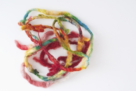 colored feltの写真素材