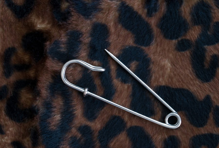 safety pin and material sample