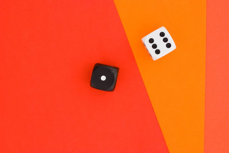 cubes on colored background