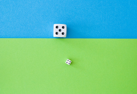 cubes on colored backgroundの写真素材