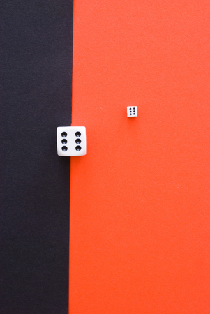 cubes on colored backgroundの写真素材