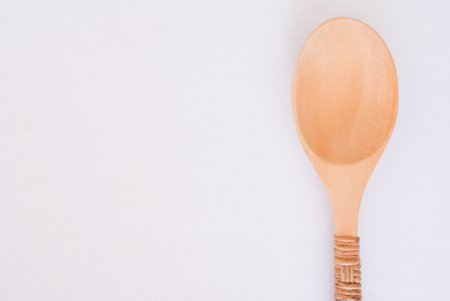 wooden spoonの写真素材