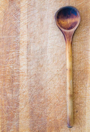 wooden spoonの写真素材