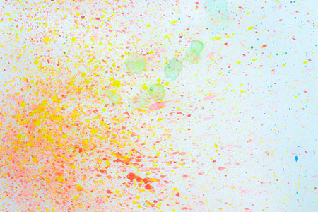 orange watercolors - splash illustration