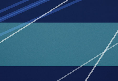 stripes on blue paper texture - free space for text