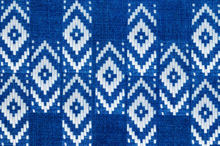 geometric print on jeans texture - graphic background