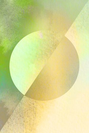 watercolors on paper texture - geometric circle shapeの写真素材