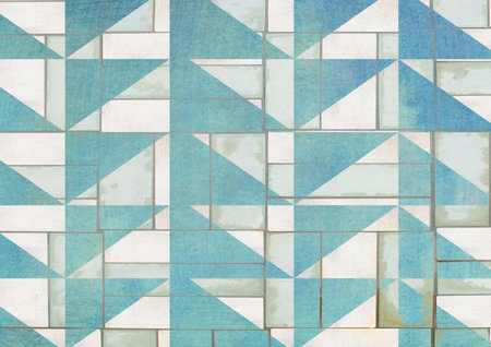 geometric mosaic ornament - graphic design background