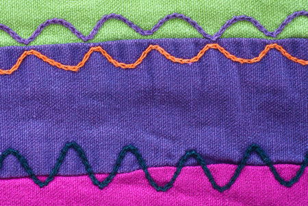 colourful design on cotton - abstract background