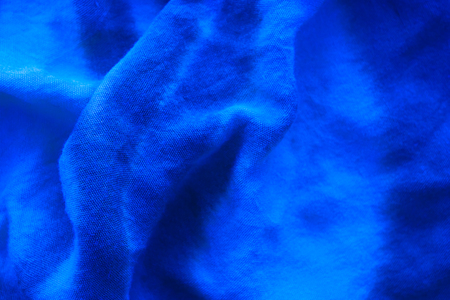 close up of blue cotton textureの写真素材