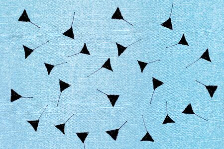 blue linen textureの写真素材