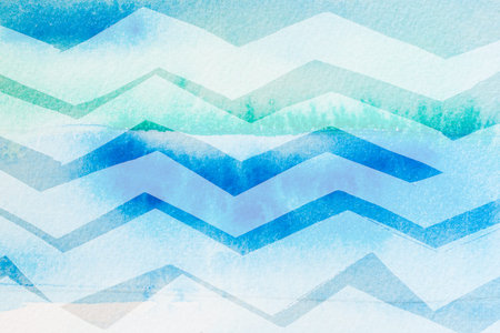 dynamic zigzag pattern - abstract art designの写真素材