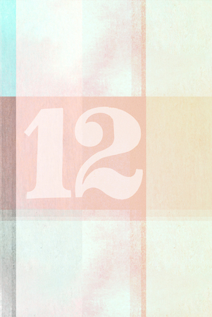 old fashioned number six on textured abstract background - earthy colors - graphic designの写真素材