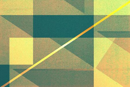 golden line on color paper background - abstract graphic designの写真素材