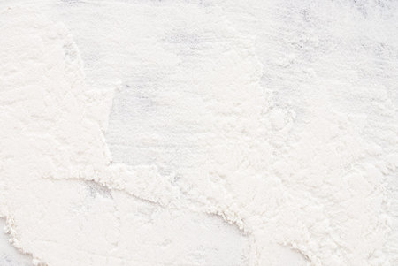 close up of flour - from above - food backgroundの写真素材
