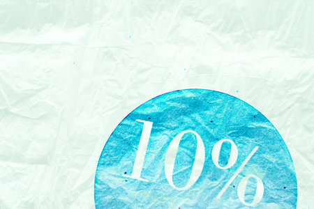 sale sign - 10 percent on vintage ancient background