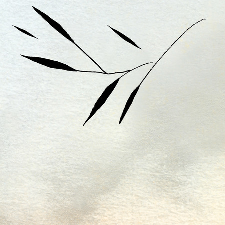 Vintage floral pattern with hand drawn leavesの写真素材